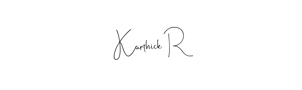 Karthick R stylish signature style. Best Handwritten Sign (Andilay-7BmLP) for my name. Handwritten Signature Collection Ideas for my name Karthick R. Karthick R signature style 4 images and pictures png