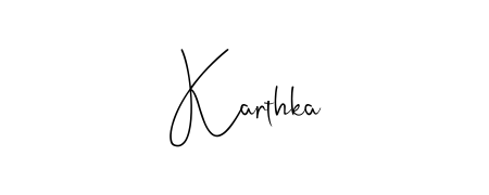 Make your name Karthka memorable on every contract using Andilay-7BmLP autograph style. Instant transparent background export available. Karthka signature style 4 images and pictures png