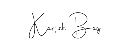 A classic penmanship look for Kartick Bag. The Andilay-7BmLP font brings timeless elegance and confidence to every signed document. Kartick Bag signature style 4 images and pictures png