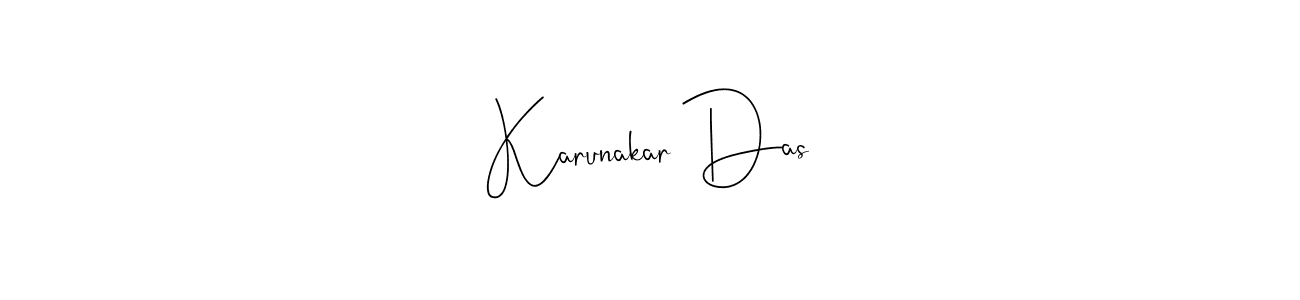 The best way (Andilay-7BmLP) to make a short signature is to pick only two or three words in your name. The name Karunakar Das include a total of six letters. For converting this name. Karunakar Das signature style 4 images and pictures png