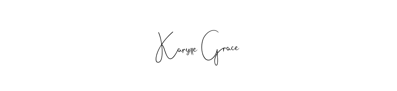 Design your own signature with our free online signature maker. With this signature software, you can create a handwritten (Andilay-7BmLP) signature for name Karylle Grace. Karylle Grace signature style 4 images and pictures png