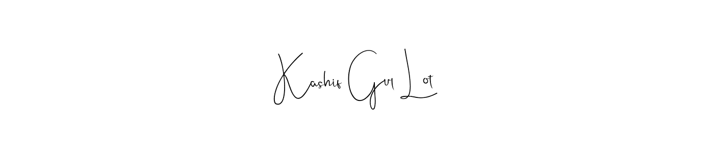 Design your own signature with our free online signature maker. With this signature software, you can create a handwritten (Andilay-7BmLP) signature for name Kashif Gul Lot. Kashif Gul Lot signature style 4 images and pictures png