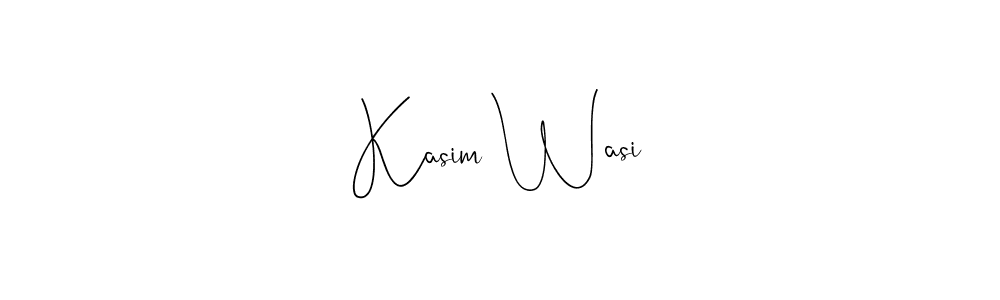 You should practise on your own different ways (Andilay-7BmLP) to write your name (Kasim Wasi) in signature. don't let someone else do it for you. Kasim Wasi signature style 4 images and pictures png