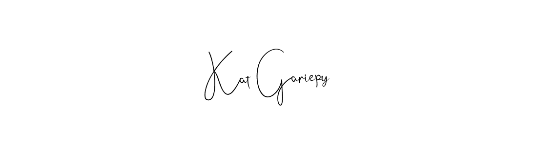 Here are the top 10 professional signature styles for the name Kat Gariepy. These are the best autograph styles you can use for your name. Kat Gariepy signature style 4 images and pictures png