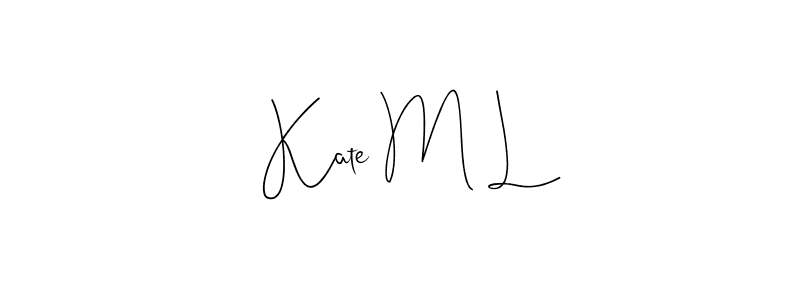 This is the best signature style for the Kate M L name. Also you like these signature font (Andilay-7BmLP). Mix name signature. Kate M L signature style 4 images and pictures png