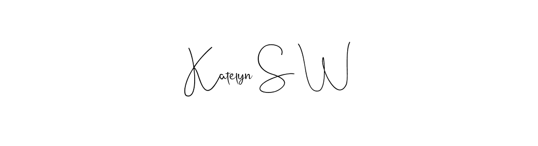 Andilay-7BmLP is a professional signature style that is perfect for those who want to add a touch of class to their signature. It is also a great choice for those who want to make their signature more unique. Get Katelyn S W name to fancy signature for free. Katelyn S W signature style 4 images and pictures png