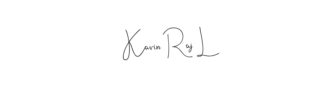 Design your own signature with our free online signature maker. With this signature software, you can create a handwritten (Andilay-7BmLP) signature for name Kavin Raj L. Kavin Raj L signature style 4 images and pictures png