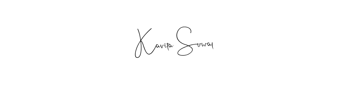 Also You can easily find your signature by using the search form. We will create Kavita Suwal name handwritten signature images for you free of cost using Andilay-7BmLP sign style. Kavita Suwal signature style 4 images and pictures png
