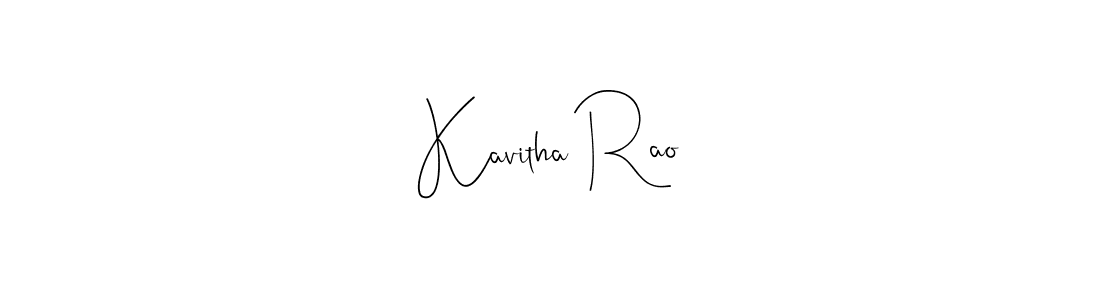 Design your own signature with our free online signature maker. With this signature software, you can create a handwritten (Andilay-7BmLP) signature for name Kavitha Rao. Kavitha Rao signature style 4 images and pictures png