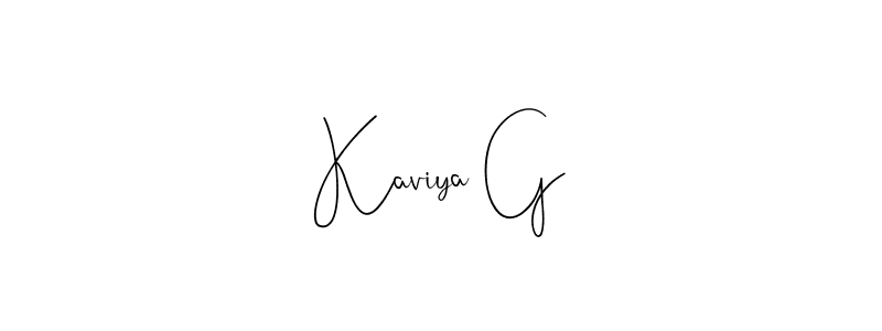 See photos of Kaviya G official signature by Spectra . Check more albums & portfolios. Read reviews & check more about Andilay-7BmLP font. Kaviya G signature style 4 images and pictures png