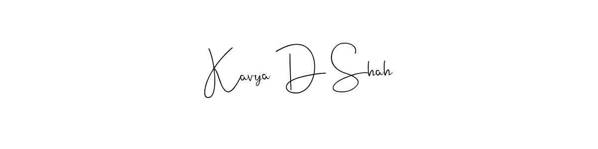 You can use this online signature creator to create a handwritten signature for the name Kavya D Shah. This is the best online autograph maker. Kavya D Shah signature style 4 images and pictures png