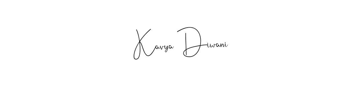 You can use this online signature creator to create a handwritten signature for the name Kavya Diwani. This is the best online autograph maker. Kavya Diwani signature style 4 images and pictures png