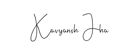 Use a signature maker to create a handwritten signature online. With this signature software, you can design (Andilay-7BmLP) your own signature for name Kavyansh Jha. Kavyansh Jha signature style 4 images and pictures png