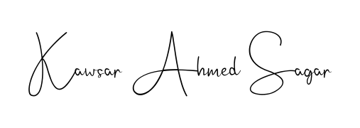 Quickly download Kawsar Ahmed Sagar name signature in high-resolution PNG using Andilay-7BmLP style. Ready to insert into PDFs and online applications. Kawsar Ahmed Sagar signature style 4 images and pictures png