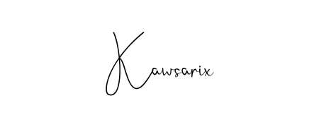 An effortless, minimalist signature concept for Kawsarix using Andilay-7BmLP design. Clean lines that look great on any document. Kawsarix signature style 4 images and pictures png