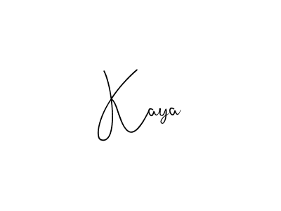 Make a beautiful signature design for name Kaya. With this signature (Andilay-7BmLP) style, you can create a handwritten signature for free. Kaya signature style 4 images and pictures png