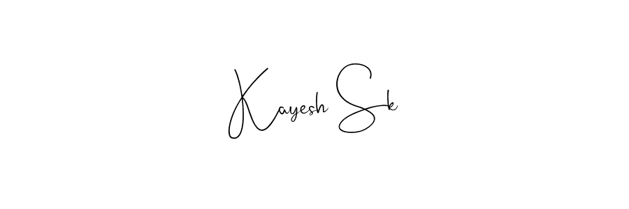 Use a signature maker to create a handwritten signature online. With this signature software, you can design (Andilay-7BmLP) your own signature for name Kayesh Sk. Kayesh Sk signature style 4 images and pictures png