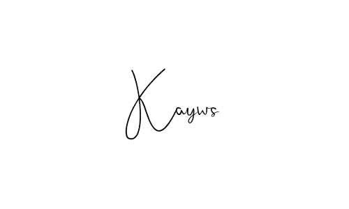 How to make Kayws name signature. Use Andilay-7BmLP style for creating short signs online. This is the latest handwritten sign. Kayws signature style 4 images and pictures png