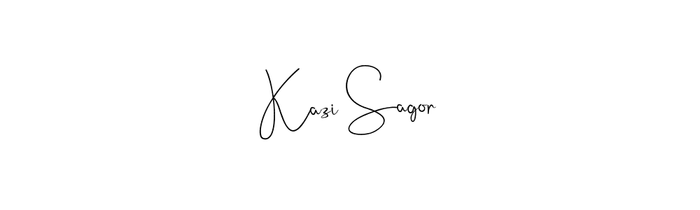 if you are searching for the best signature style for your name Kazi Sagor. so please give up your signature search. here we have designed multiple signature styles  using Andilay-7BmLP. Kazi Sagor signature style 4 images and pictures png