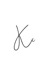 How to make Kc signature? Andilay-7BmLP is a professional autograph style. Create handwritten signature for Kc name. Kc signature style 4 images and pictures png