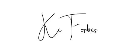 Try this chic Kc Forbes handwritten sign style. Using Andilay-7BmLP font elements, it gives your name a sleek, memorable identity. Kc Forbes signature style 4 images and pictures png