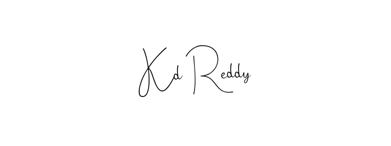 Use a signature maker to create a handwritten signature online. With this signature software, you can design (Andilay-7BmLP) your own signature for name Kd Reddy. Kd Reddy signature style 4 images and pictures png
