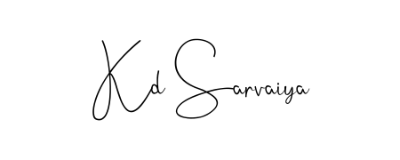 Give your name Kd Sarvaiya an exquisite flair with the Andilay-7BmLP script font. Ideal for contracts, resumes, and formal letterheads. Kd Sarvaiya signature style 4 images and pictures png