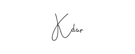 Create an unforgettable impression when signing with Kdar name styled in Andilay-7BmLP typography. 100% free online generator. Kdar signature style 4 images and pictures png