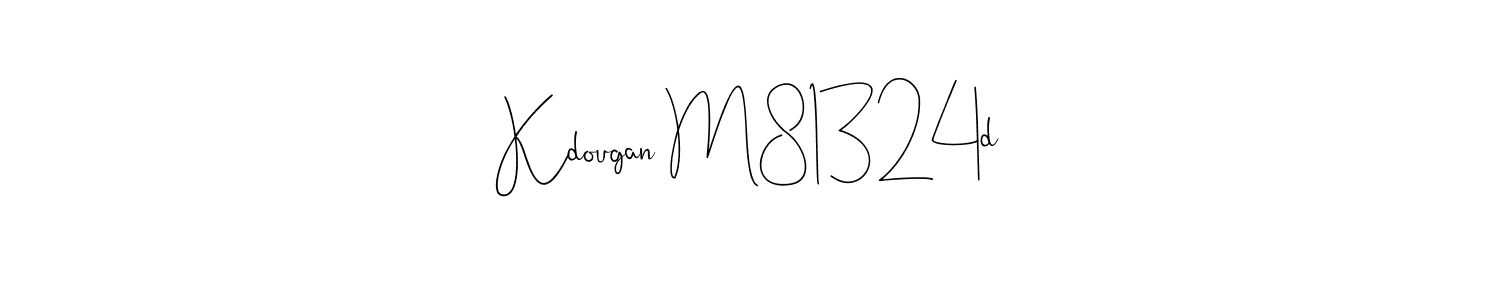 Use a signature maker to create a handwritten signature online. With this signature software, you can design (Andilay-7BmLP) your own signature for name Kdougan M81324d. Kdougan M81324d signature style 4 images and pictures png