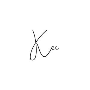 How to make Kec name signature. Use Andilay-7BmLP style for creating short signs online. This is the latest handwritten sign. Kec signature style 4 images and pictures png