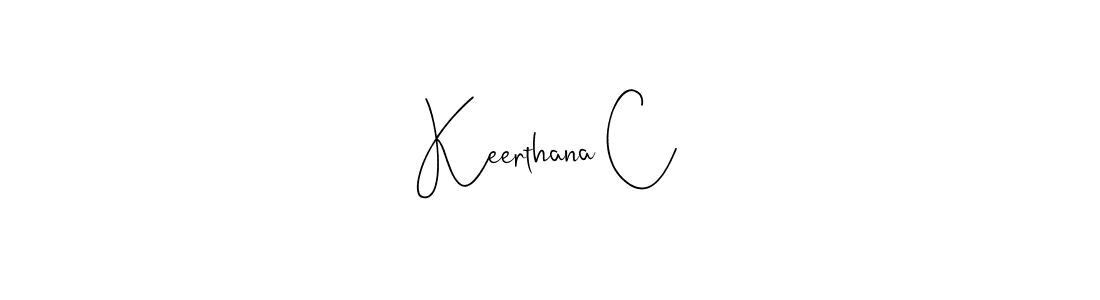 How to make Keerthana C signature? Andilay-7BmLP is a professional autograph style. Create handwritten signature for Keerthana C name. Keerthana C signature style 4 images and pictures png