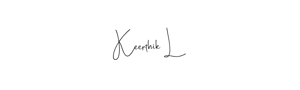 Keerthik L stylish signature style. Best Handwritten Sign (Andilay-7BmLP) for my name. Handwritten Signature Collection Ideas for my name Keerthik L. Keerthik L signature style 4 images and pictures png