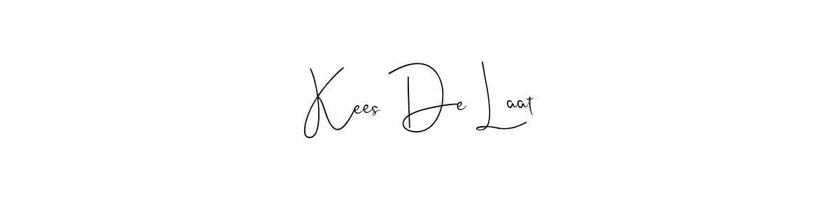 You should practise on your own different ways (Andilay-7BmLP) to write your name (Kees De Laat) in signature. don't let someone else do it for you. Kees De Laat signature style 4 images and pictures png