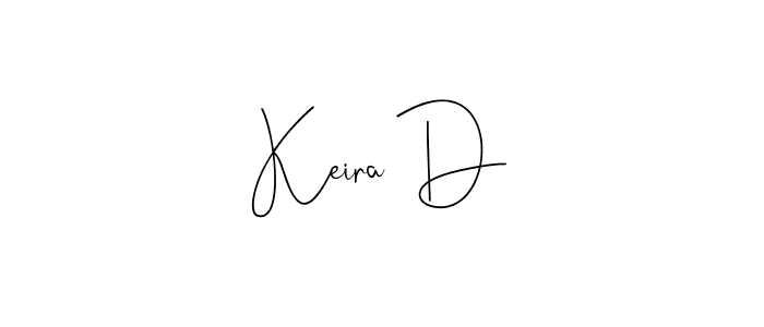 Keira D stylish signature style. Best Handwritten Sign (Andilay-7BmLP) for my name. Handwritten Signature Collection Ideas for my name Keira D. Keira D signature style 4 images and pictures png