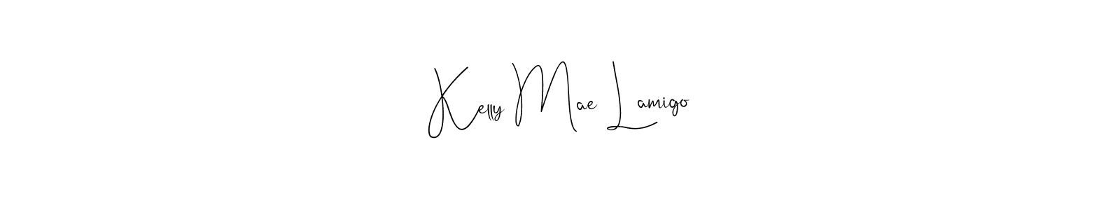 You can use this online signature creator to create a handwritten signature for the name Kelly Mae Lamigo. This is the best online autograph maker. Kelly Mae Lamigo signature style 4 images and pictures png