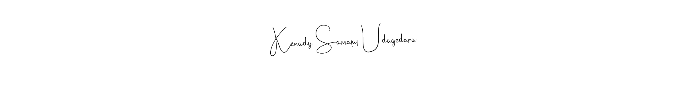 Also You can easily find your signature by using the search form. We will create Kenady Samalal Udagedara name handwritten signature images for you free of cost using Andilay-7BmLP sign style. Kenady Samalal Udagedara signature style 4 images and pictures png