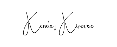 Practice writing Kendall Kirouac with the flow of Andilay-7BmLP lettering. A fantastic source of inspiration for developing your personal signature style. Kendall Kirouac signature style 4 images and pictures png