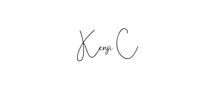 The best way (Andilay-7BmLP) to make a short signature is to pick only two or three words in your name. The name Kenji C include a total of six letters. For converting this name. Kenji C signature style 4 images and pictures png