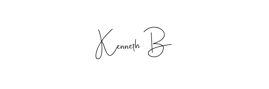 if you are searching for the best signature style for your name Kenneth B. so please give up your signature search. here we have designed multiple signature styles  using Andilay-7BmLP. Kenneth B signature style 4 images and pictures png