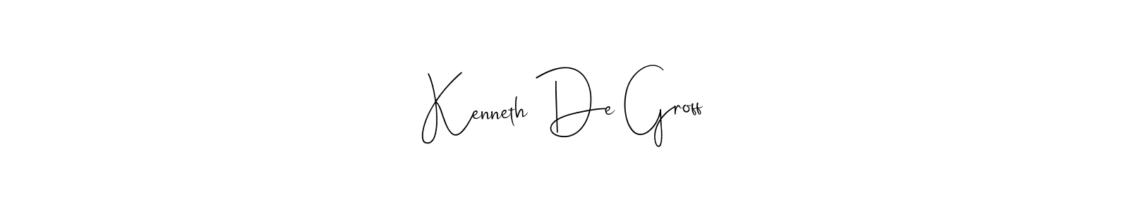 Kenneth De Groff stylish signature style. Best Handwritten Sign (Andilay-7BmLP) for my name. Handwritten Signature Collection Ideas for my name Kenneth De Groff. Kenneth De Groff signature style 4 images and pictures png