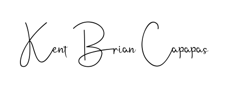 A classic penmanship look for Kent Brian Capapas. The Andilay-7BmLP font brings timeless elegance and confidence to every signed document. Kent Brian Capapas signature style 4 images and pictures png