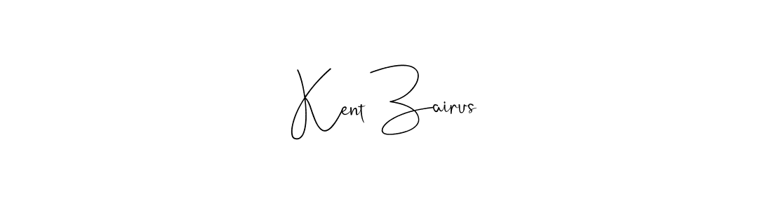 How to make Kent Zairus name signature. Use Andilay-7BmLP style for creating short signs online. This is the latest handwritten sign. Kent Zairus signature style 4 images and pictures png