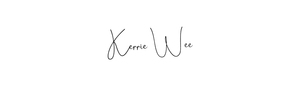 This is the best signature style for the Kerrie Wee name. Also you like these signature font (Andilay-7BmLP). Mix name signature. Kerrie Wee signature style 4 images and pictures png