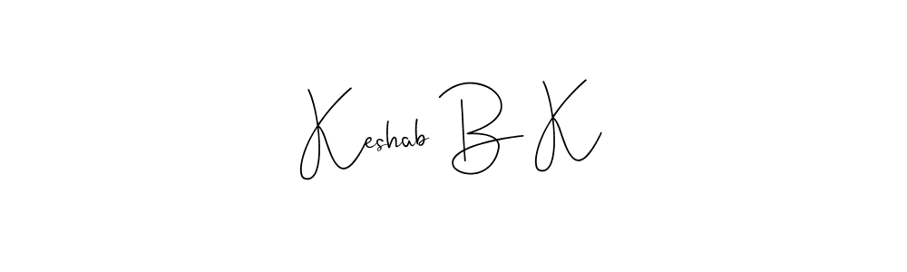 Use a signature maker to create a handwritten signature online. With this signature software, you can design (Andilay-7BmLP) your own signature for name Keshab B K. Keshab B K signature style 4 images and pictures png