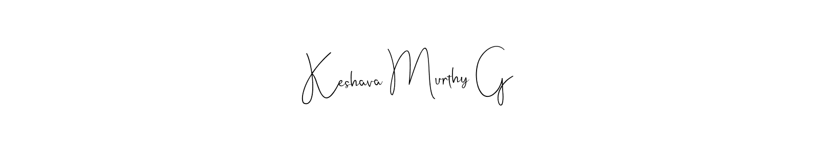 Make a beautiful signature design for name Keshava Murthy G. With this signature (Andilay-7BmLP) style, you can create a handwritten signature for free. Keshava Murthy G signature style 4 images and pictures png