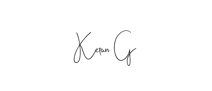 if you are searching for the best signature style for your name Ketan G. so please give up your signature search. here we have designed multiple signature styles  using Andilay-7BmLP. Ketan G signature style 4 images and pictures png