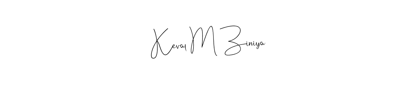 How to Draw Keval M Ziniya signature style? Andilay-7BmLP is a latest design signature styles for name Keval M Ziniya. Keval M Ziniya signature style 4 images and pictures png