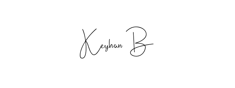 Make a beautiful signature design for name Keyhan B. With this signature (Andilay-7BmLP) style, you can create a handwritten signature for free. Keyhan B signature style 4 images and pictures png