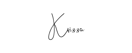 Achieve flawless digital penmanship with Kfizza name in Andilay-7BmLP font. The perfect tool for creating online signatures. Kfizza signature style 4 images and pictures png