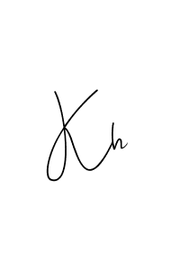 You should practise on your own different ways (Andilay-7BmLP) to write your name (Kh) in signature. don't let someone else do it for you. Kh signature style 4 images and pictures png